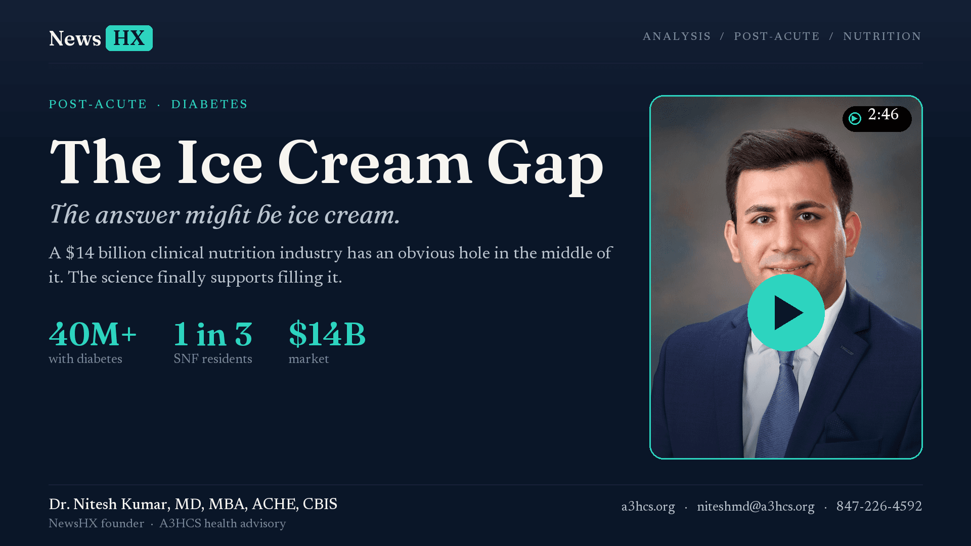 Post-Acute Care Has a Diabetes Problem. The Answer Might Be Ice Cream.